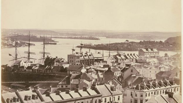 Looking across Millers Point to Darling Harbour, Sydney, Australia