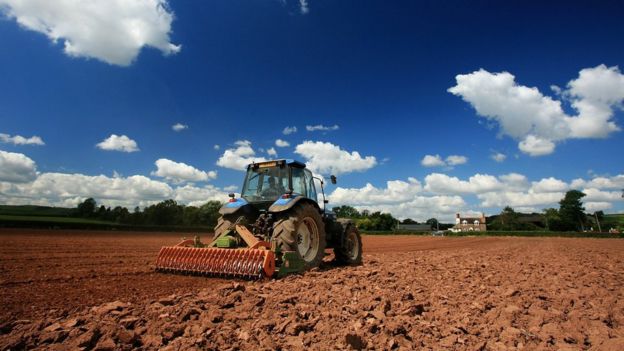 Tractor in Herefordshire