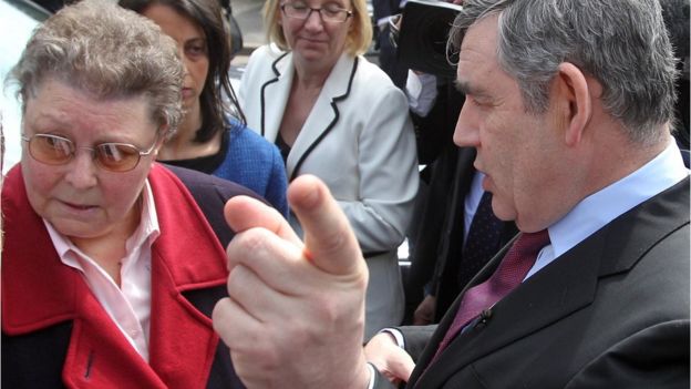 Gordon Brown meeting Gillian Duffy