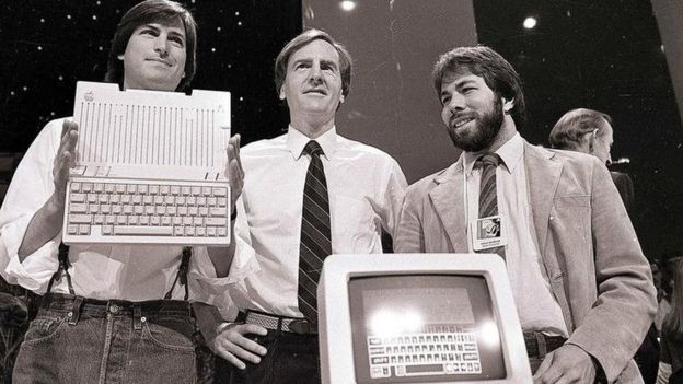 Jobs and Sculley and Wozniak