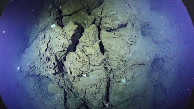 El resultado de una erupción bajo el agua