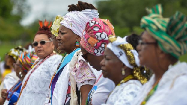 Marcha das Mulheres Negras Contra o Racismo em Brasília, em novembro de 2015