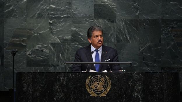 Anand Mahindra addresses the United Nations Opening Ceremony
