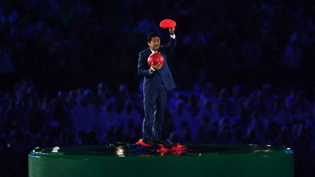 Shinzo Abe en el Maracaná