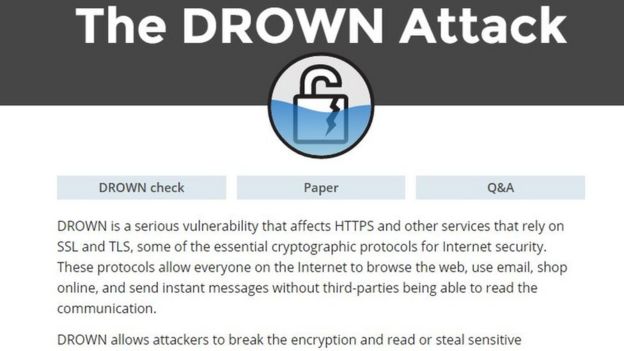 Drown Attack website