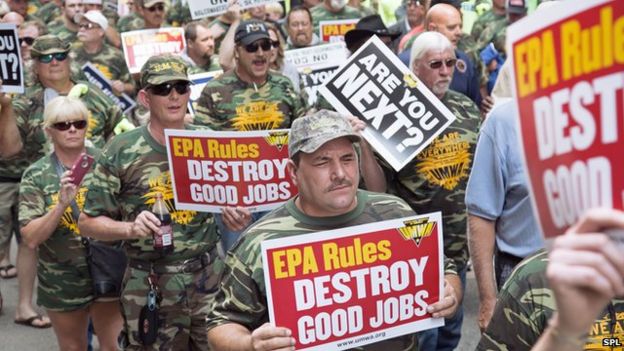 Coal miner protest