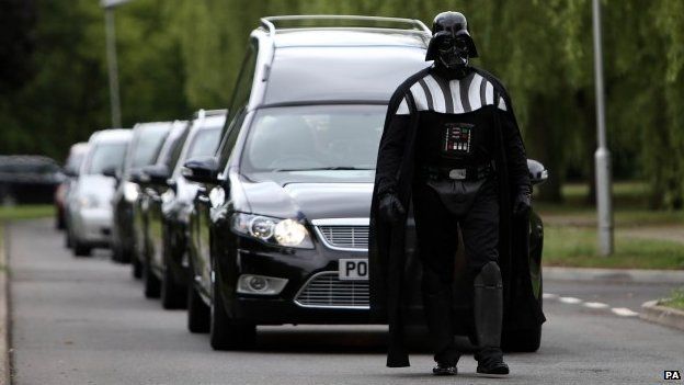 Halloween funeral cortege