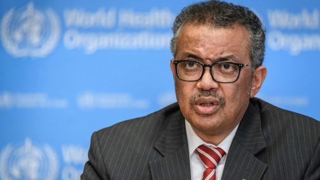 مدير عام منظمة الصحة العالمية تيدروس أدناهوم غيبريسوس