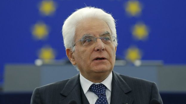 Italian President Sergio Mattarella