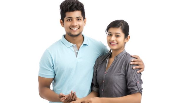 Pareja joven india