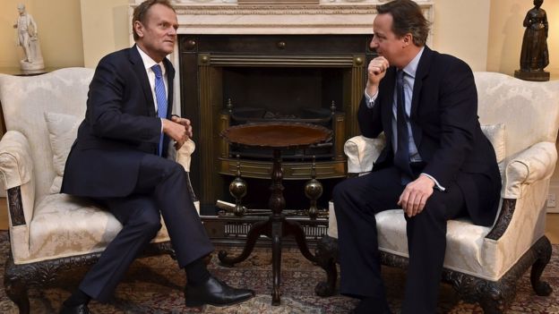 David Cameron and Donald Tusk