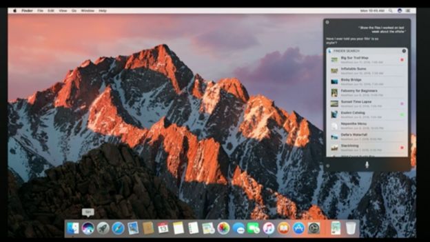 Apple's digital voice assistant, Siri, has been integrated into MacOS