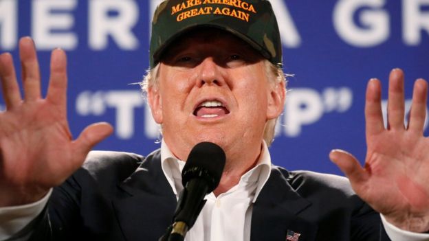 Republican presidential nominee Donald Trump holds a campaign event in Pensacola, Florida U.S. November 2, 2016.