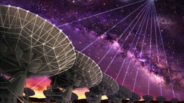 La red de radiotelescopios Karl G. Jansky Very Large Array (VLA),