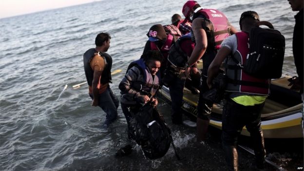 Migrants arrive in Kos (19 August)