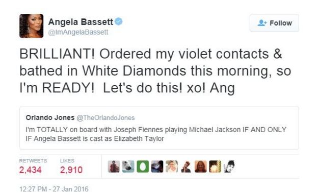 Angela Bassett tweeted: 