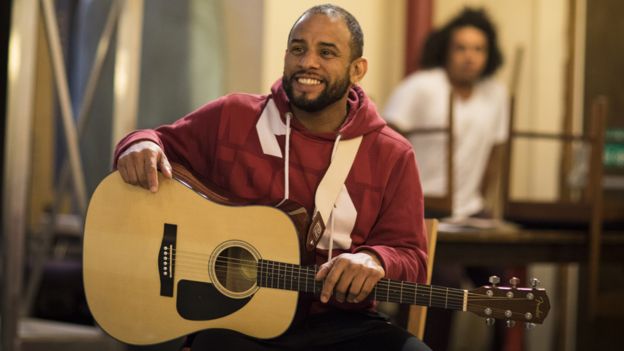 Rehearsals for the Bob Marley musical