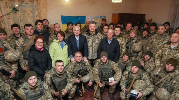 Senators and McCain and Graham in Ukraine