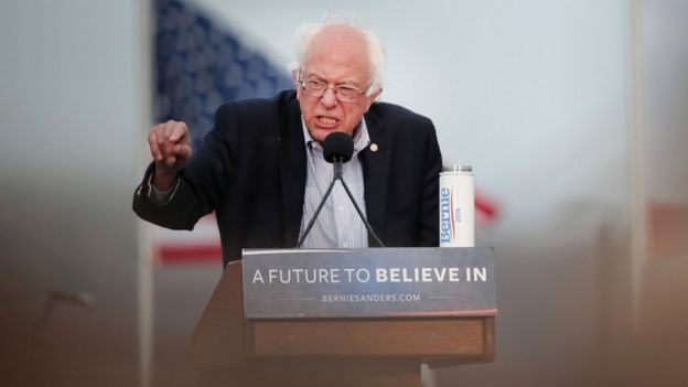 Bernie Sanders in San Francisco, 6 June