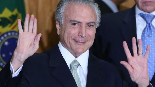 El presidente de Brasil, Michel Temer