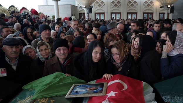Funeral for victim of Ankara attack. 15 March 2016