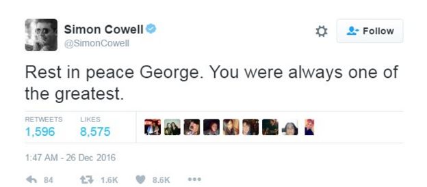 Simon Cowell tweets