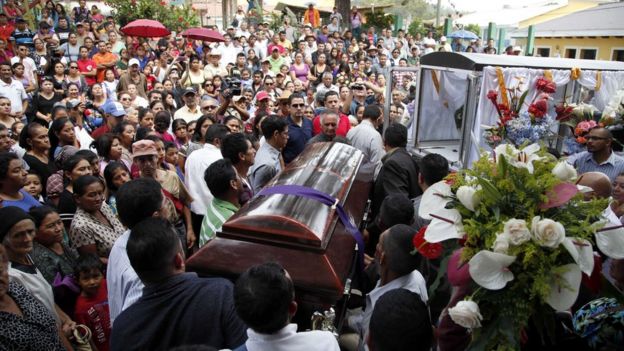 Funerales de la activista hondureña Berta Cáceres