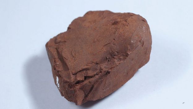A lump of bauxite