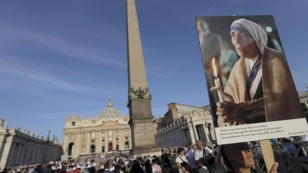 Mother Teresa image at the Vatican