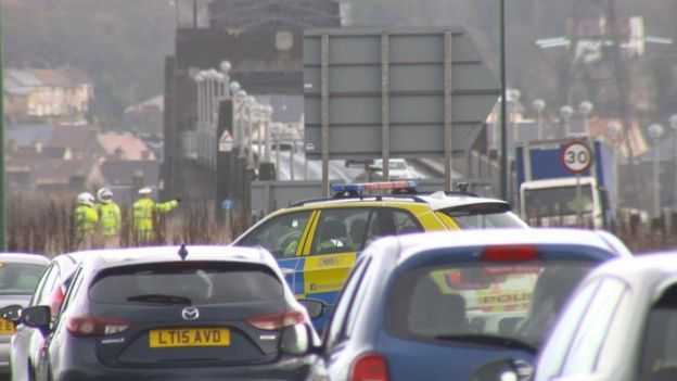 The Kincardine Bridge route has been closed to cars