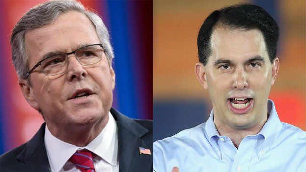 Jeb Bush and Scott Walker