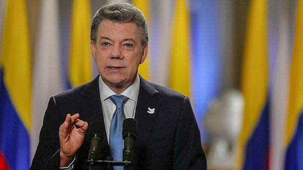 El presidente de Colombia, Juan Manuel Santos.