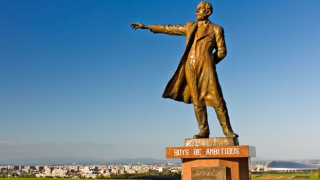 Estátua em Hokkaido