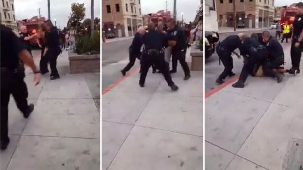 jaywalking arrest in CA