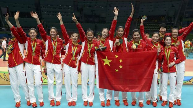 中國女排睽違12年再度奧運會奪金