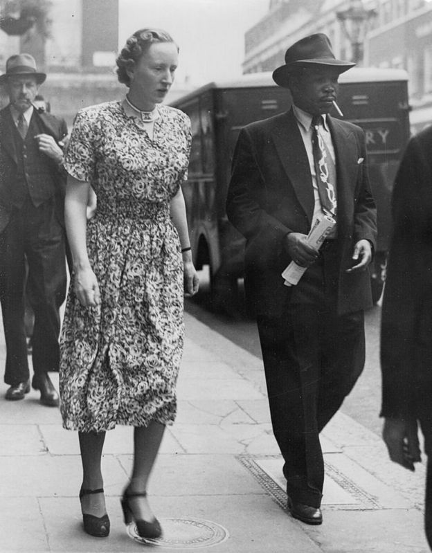 Ruth Williams y Seretse Khama