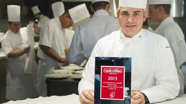 Benoit Violier with 2013 Chef of the Year award