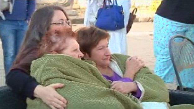 Residents of Norcia were rushed into the streets after the quake struck at about 07:40 local time on Sunday, 30 October 2016