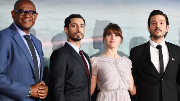 Forest Whitaker, Riz Ahmed, Felicity Jones and Diego Luna
