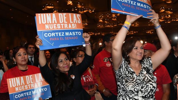 Seguidoras latinas de Catherine Cortez Masto celebran su victoria electoral al Senado