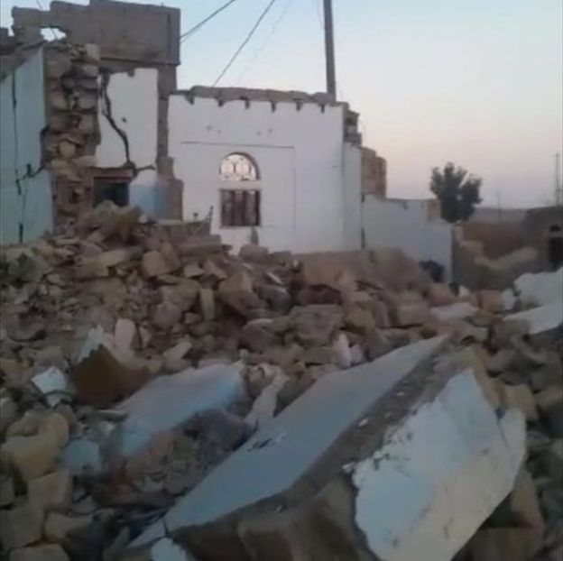 خانه عبدالله که در حمله موشکی کاملا از بین رفت