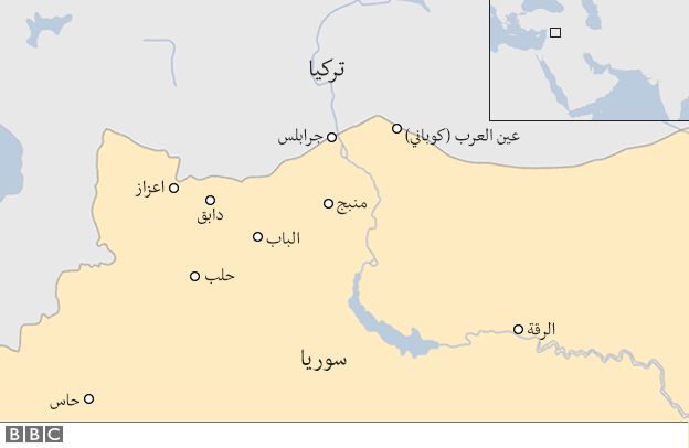 خريطة لمعارك الباب
