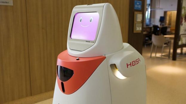 Robot en hospital de Singapur