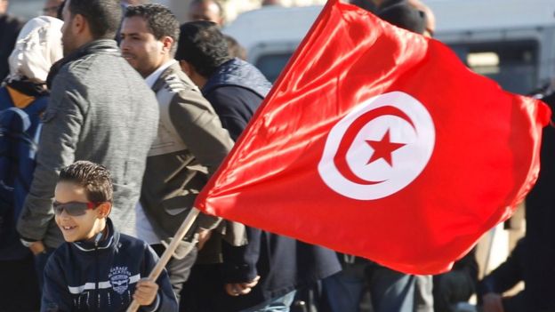 Anniversary of Tunisian revolution in 2013