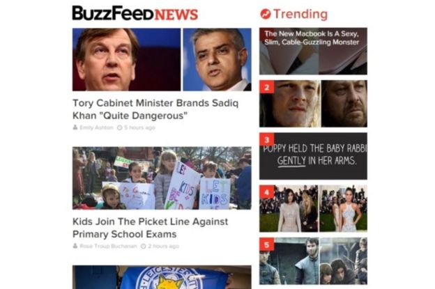 Buzzfeed trending topics