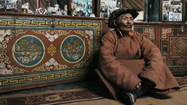 Khurelbaatar Tovuu, 57, lost all his animals during the 2010 devastating dzud.