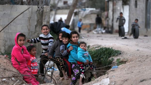 Crianças em Gaza