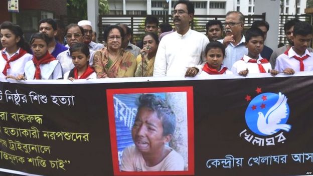 Protest in Bangladesh over the murder of teenager