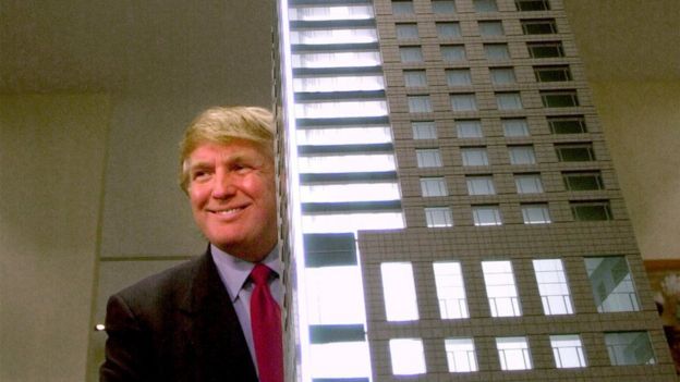 New York real estate developer Donald J. Trump officially opens the Presentation Centre for the Residences at The Ritz-Carlton Toronto 29 November 2001.