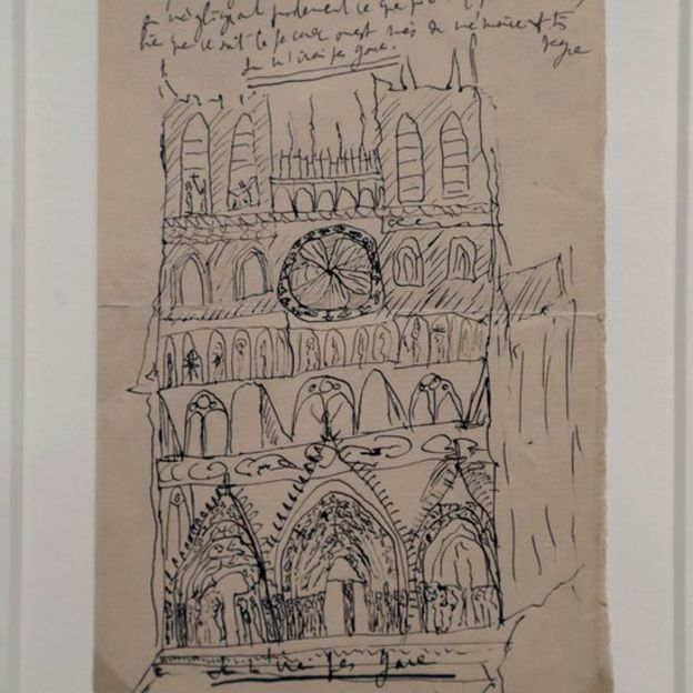 Drawing of Amiens Cathedral